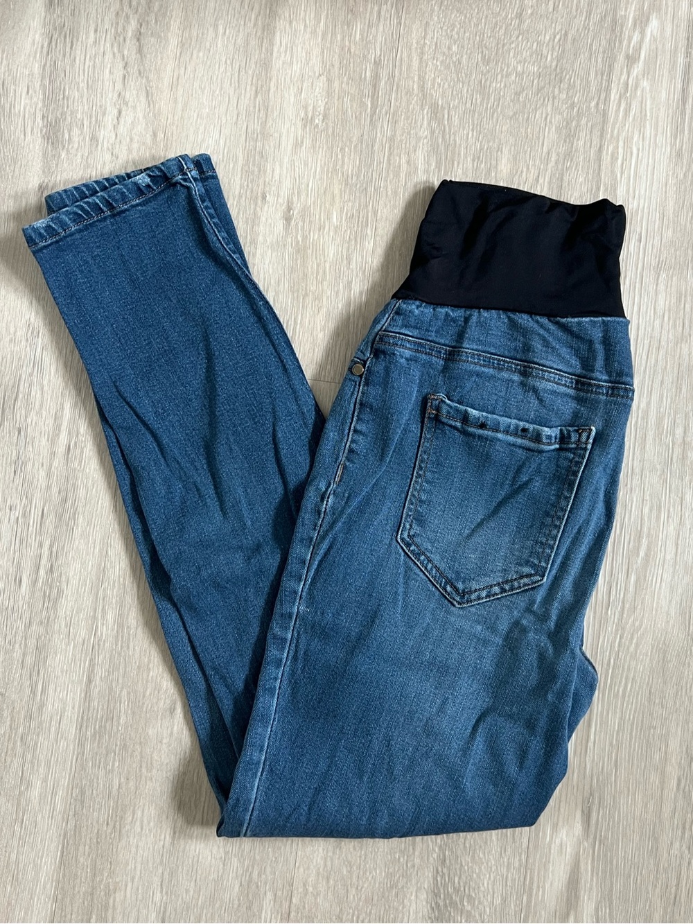 Liverpool Jeans Company Blue Panel Maternity Jeans Sienna Pull On Leggings 6
